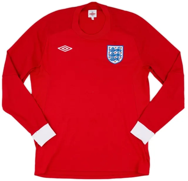 Umbro 2010-11 England Away L/S Shirt - 9/10 - (L)