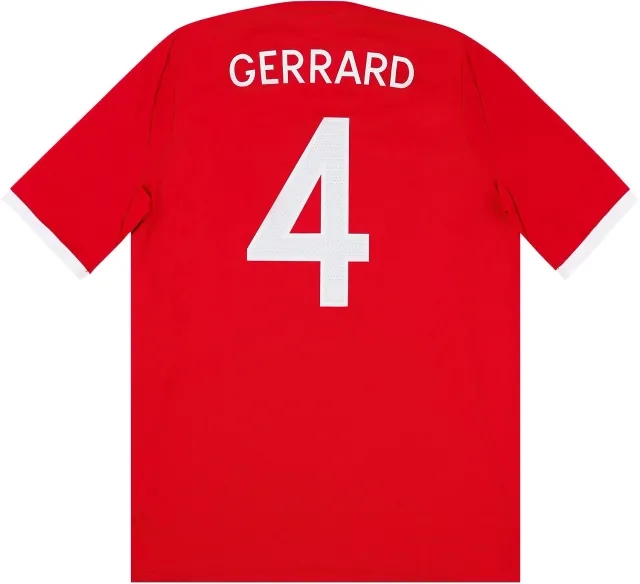 Umbro 2010-11 England Away Shirt Gerrard #4 - 8/10 - (M)