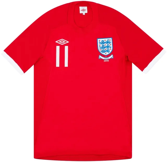 Umbro 2010-11 England Match Issue Away Shirt Lennon #11 (v Japan)