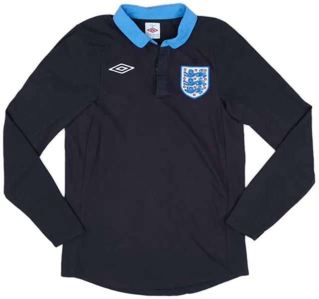 Umbro 2011-12 England Away L/S Shirt - 9/10 - (S)