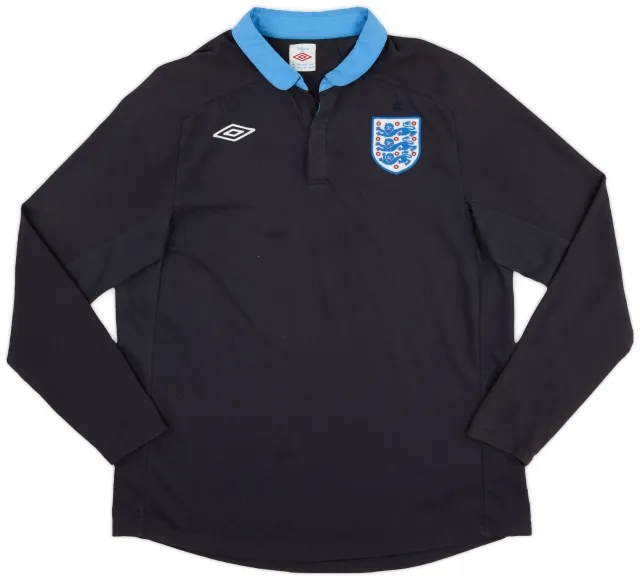 Umbro 2011-12 England Away L/S Shirt - 7/10 - (XL)