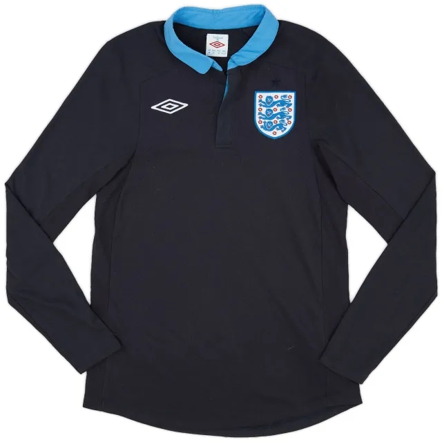 Umbro 2011-12 England Away L/S Shirt - 8/10 - (S)