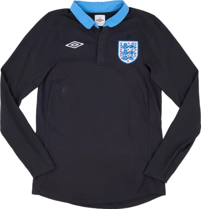 Umbro 2011-12 England Away L/S Shirt - 8/10 - (S)