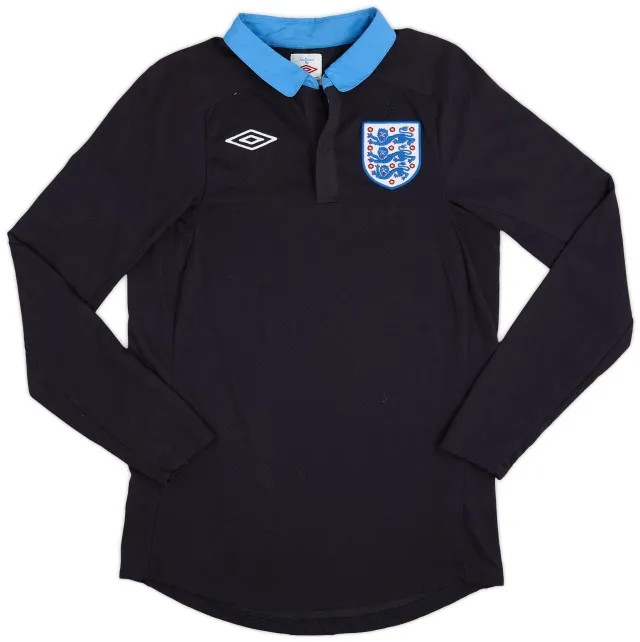 Umbro 2011-12 England Away L/S Shirt - 9/10 - (S)