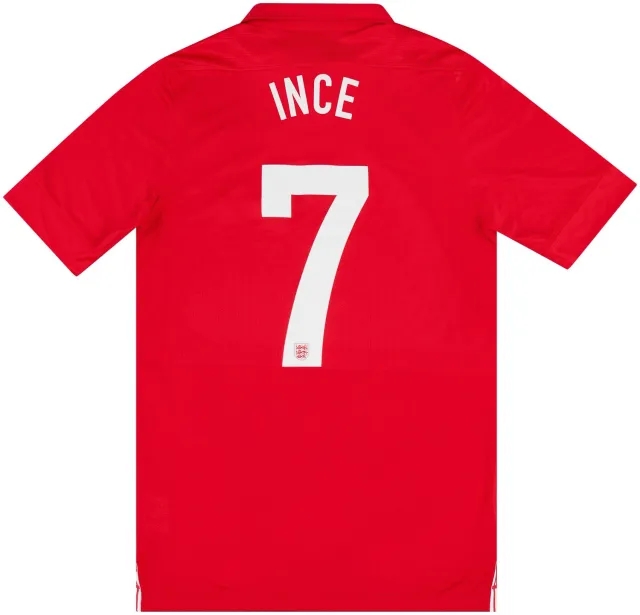 Nike 2013-14 England U-21 Match Issue '150th Anniversary' Away Shirt Ince #7