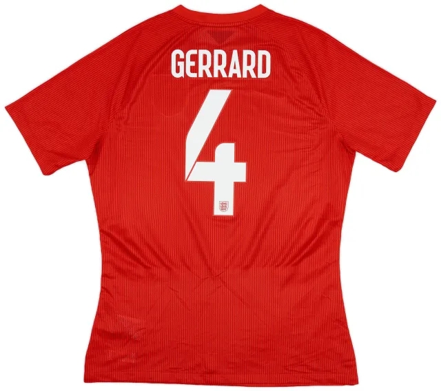 Nike 2014-15 England Authentic Away Shirt Gerrard #4 - 9/10 - (L)