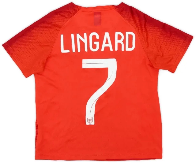 Nike 2018-19 England Away Shirt Lingard #7 - 7/10 - (6-7 Years)