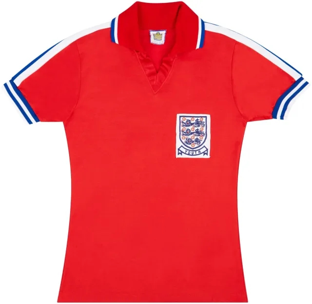 Admiral 1974 England U-18 Match Issue Away Shirt #18 (Morley)