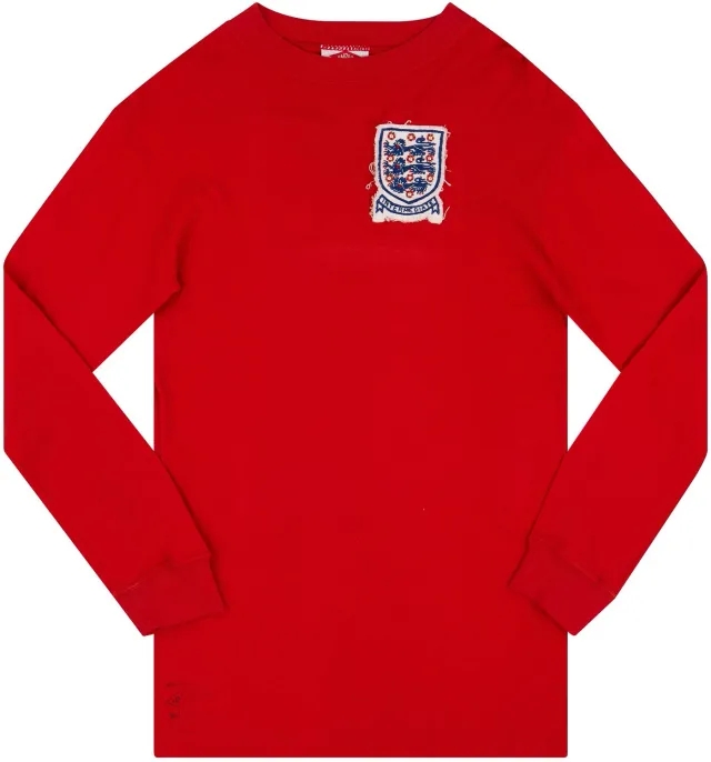 Admiral 1973-74 England U-21 Match Issue Away L/S Shirt #11