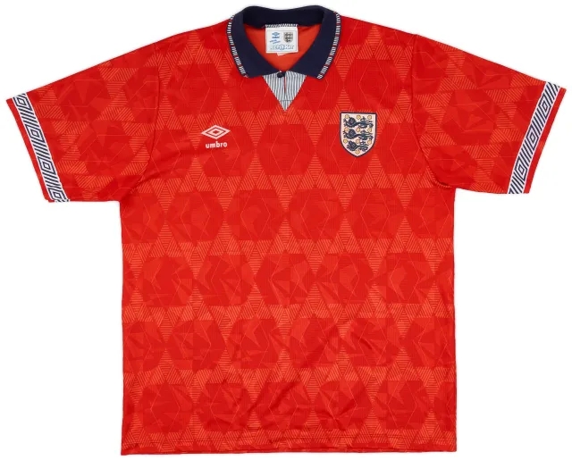 Umbro 1990-93 England Away Shirt - 8/10 - (XL)