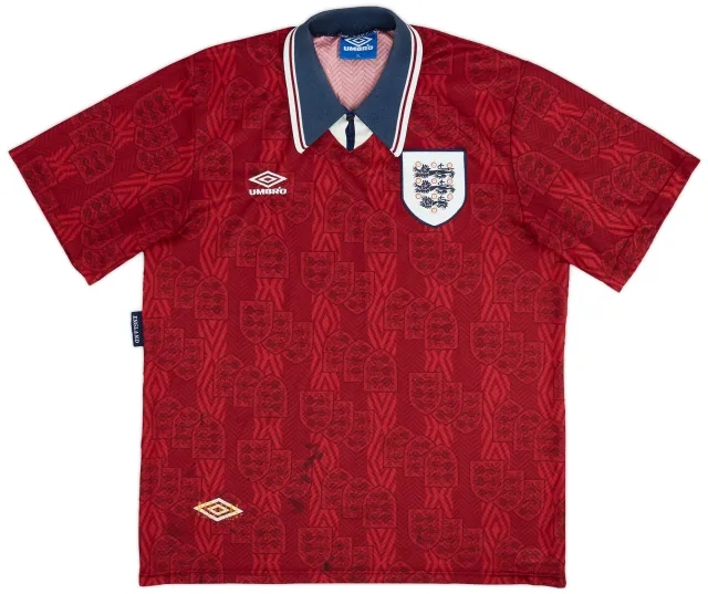 Umbro 1993-95 England Away Shirt - 8/10 - (XL)