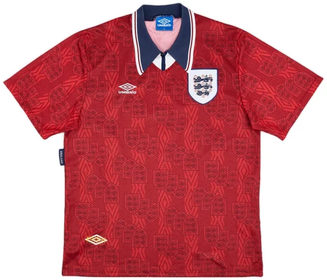 Umbro 1993-95 England Away Shirt #16 - 8/10 - (XL)