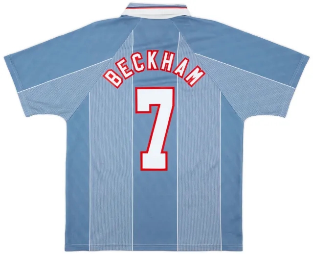 Umbro 1996-97 England Away Shirt Beckham #7 - 9/10 - (L)