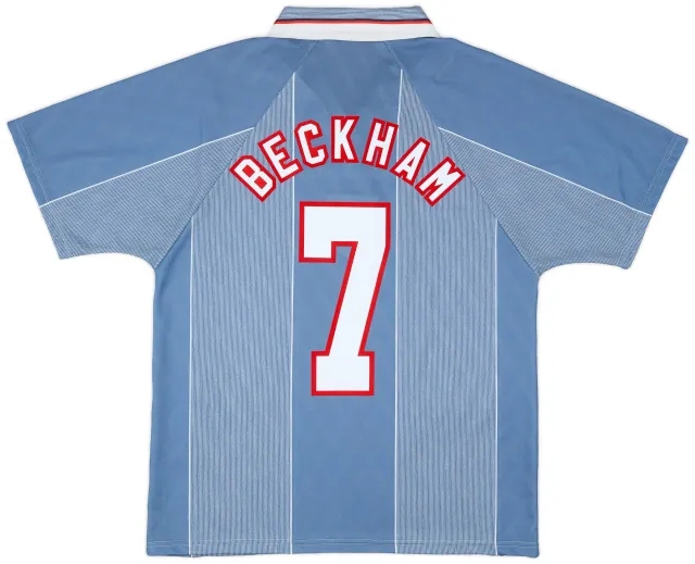 Umbro 1996-97 England Away Shirt Beckham #7 - 9/10 - (M)