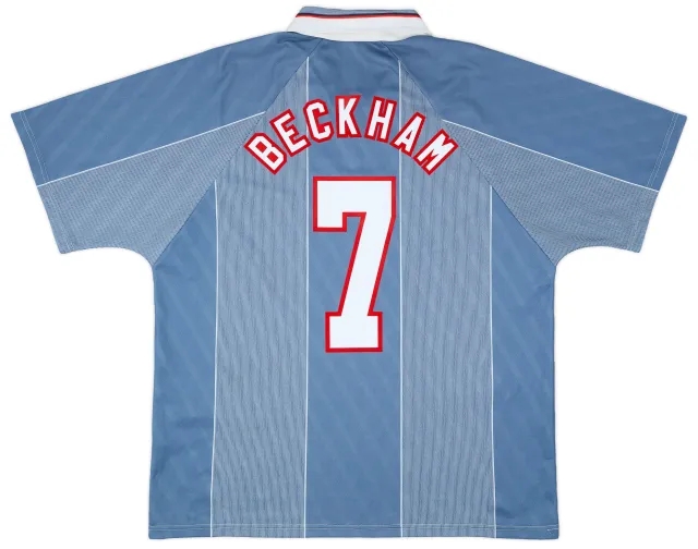 Umbro 1996-97 England Away Shirt Beckham #7 - 9/10 - (XL)
