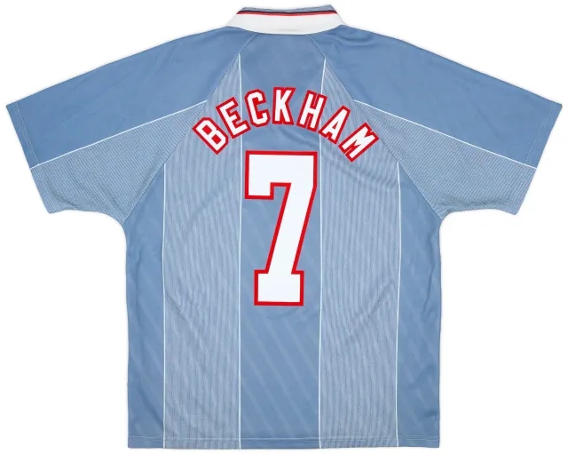 Umbro 1996-97 England Away Shirt Beckham #7 - 9/10 - (L)