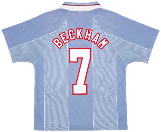 Umbro 1996-97 England Away Shirt Beckham #7 - 9/10 - (M)