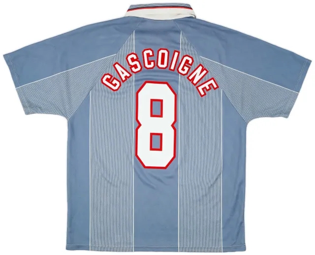 Umbro 1996-97 England Away Shirt Gascoigne #8 - 8/10 - (L)