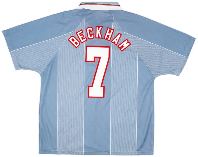 Umbro 1996-97 England Away Shirt Beckham #7 - 9/10 - (XL)