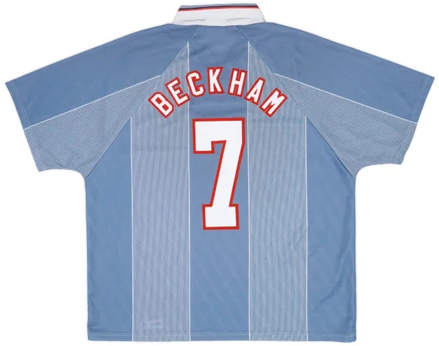 Umbro 1996-97 England Away Shirt Beckham #7 - 8/10 - (XXL)