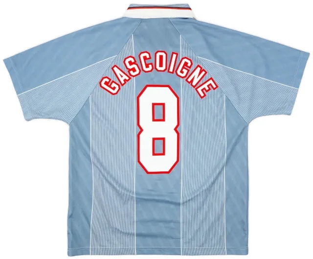 Umbro 1996-97 England Away Shirt Gascoigne #8 - 6/10 - (L)
