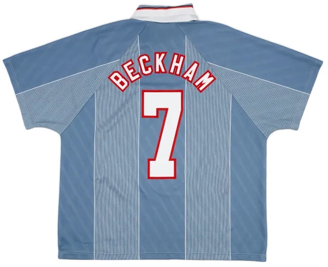 Umbro 1996-97 England Away Shirt Beckham #7 - 6/10 - (XXL)