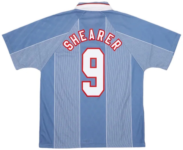Umbro 1996-97 England Away Shirt Shearer #9 - 6/10 - (L)