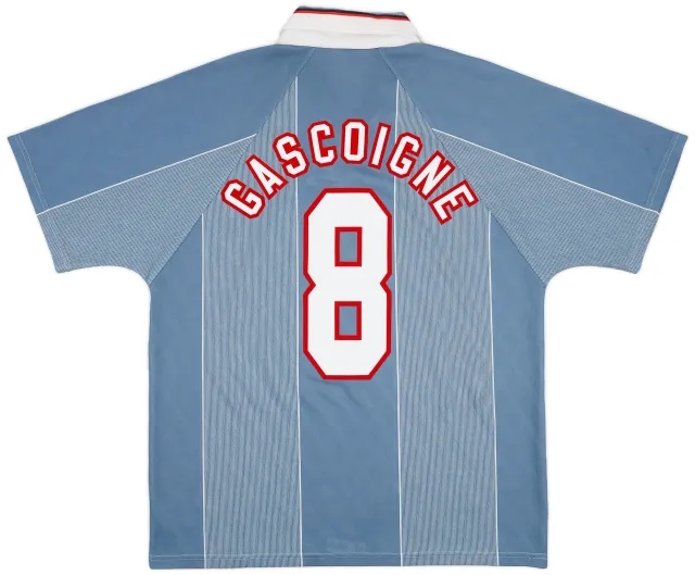 Umbro 1996-97 England Away Shirt Gascoigne #8 - 9/10 - (L)