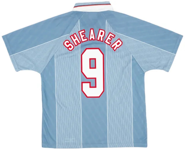 Umbro 1996-97 England Away Shirt Shearer #9 - 9/10 - (L)