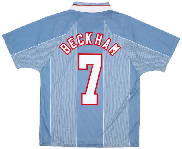 Umbro 1996-97 England Away Shirt Beckham #7 - 7/10 - (M)