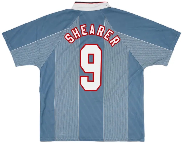 Umbro 1996-97 England Away Shirt Shearer #9 - 9/10 - (XL)