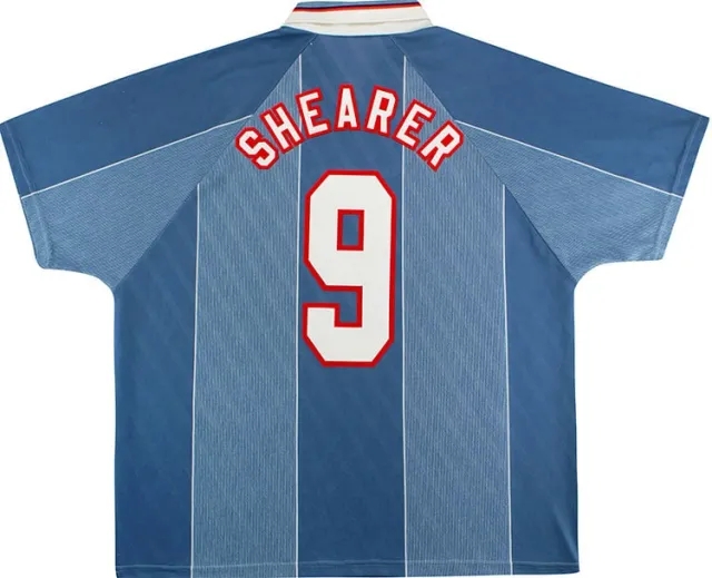 Umbro 1996-97 England Away Shirt Shearer #9 - 8/10 - (XXL)