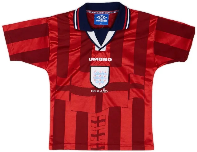 Umbro 1997-99 England Away Shirt - 9/10 - (XS.Boys)