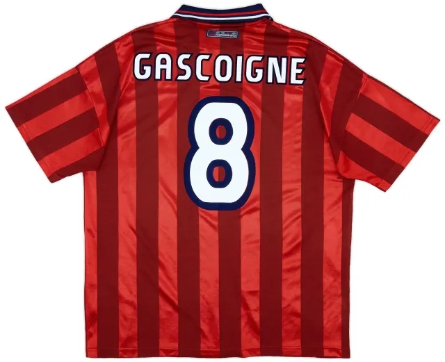 Umbro 1997-99 England Away Shirt Gascoigne #8 - 5/10 - (XL)