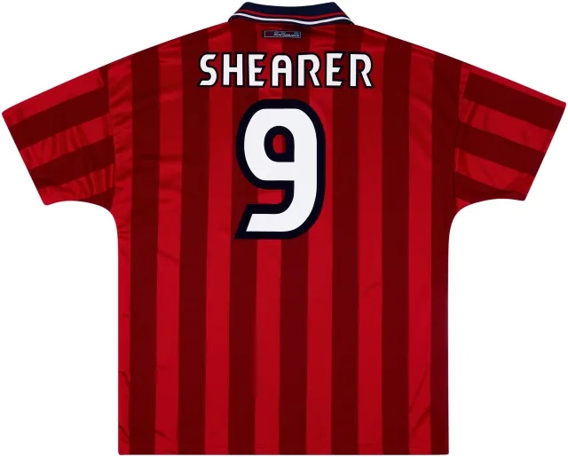 Umbro 1997-99 England Away Shirt Shearer #9 (XL)