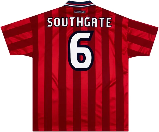 Umbro 1997-99 England Away Shirt Southgate #6 - 8/10 - (M)
