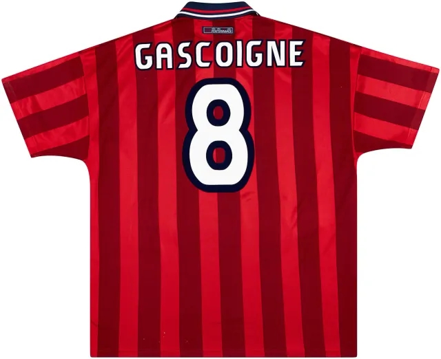 Umbro 1997-99 England Away Shirt Gascoigne #8 - 8/10 - (XXL)