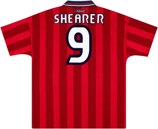 Umbro 1997-99 England Away Shirt Shearer #9 - 6/10 - (L)