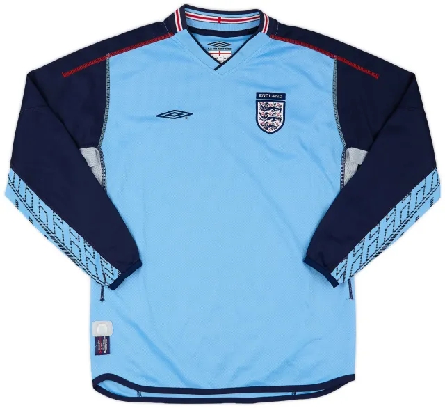 Umbro 2002-04 England GK Shirt - 7/10 - (L.Boys)