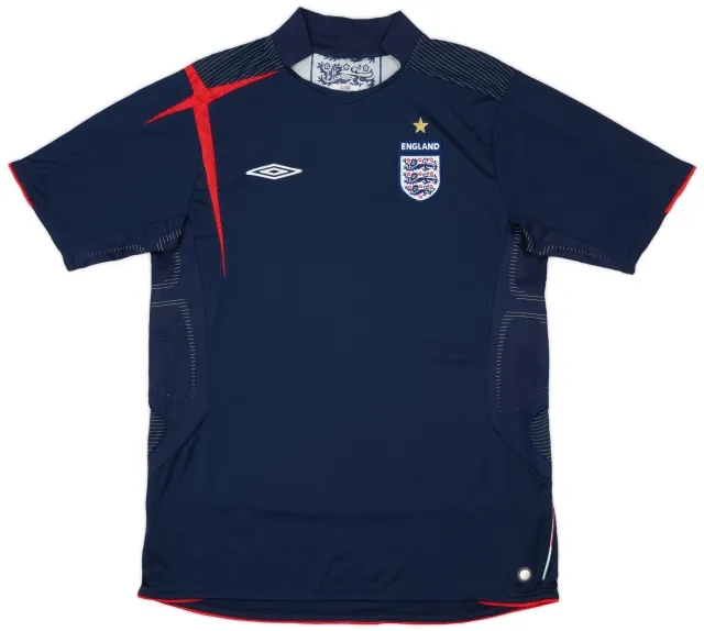 Umbro 2005-06 England GK S/S Shirt - 8/10 - (L)
