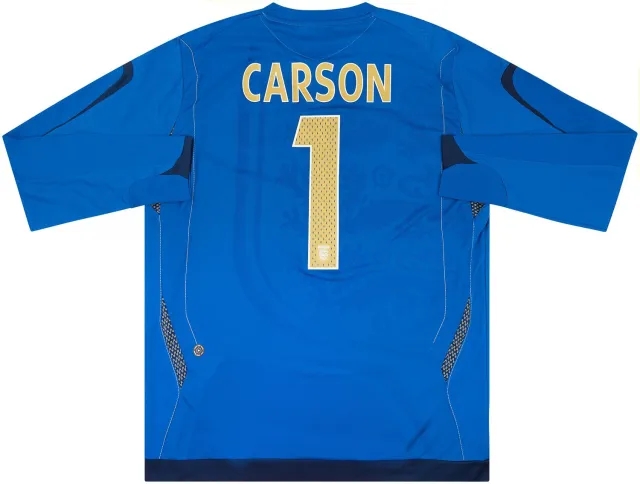 Umbro 2006-07 England U-21 Match Issue GK Shirt Carson #1