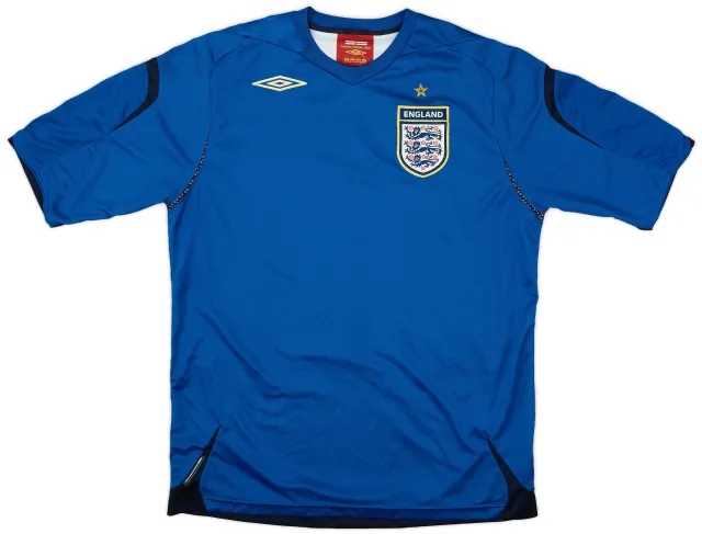 Umbro 2006-08 England GK S/S Shirt - 9/10 - (L)
