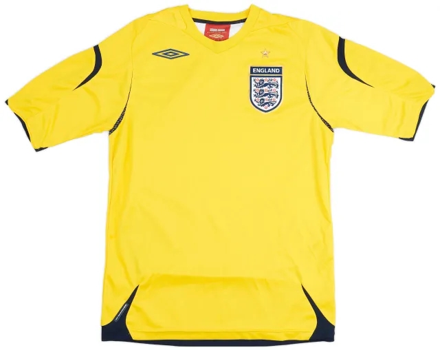 Umbro 2006-08 England GK S/S Shirt - 7/10 - (S)