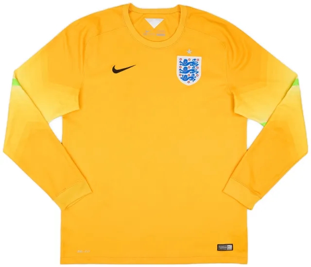 Nike 2014-15 England GK Home Shirt - 7/10 - (L)