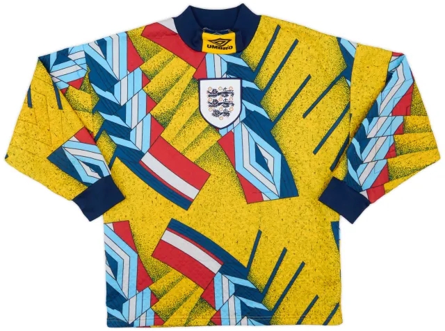 Umbro 1993-95 England GK Shirt - 9/10 - (Y)