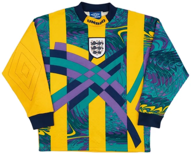 Umbro 1995-96 England GK Shirt - 8/10 - (Y)