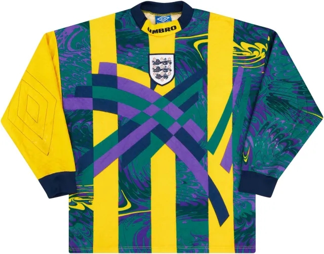 Umbro 1995-96 England GK Shirt - 8/10 - (Y)