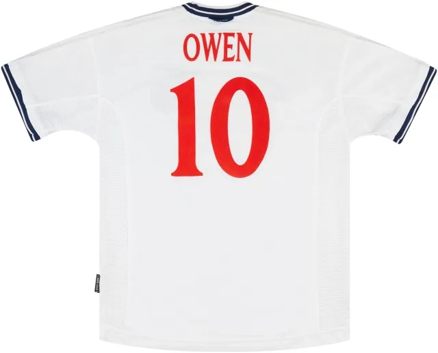 Umbro 2000 England Match Issue Home Shirt #17 (Brown) v Finland