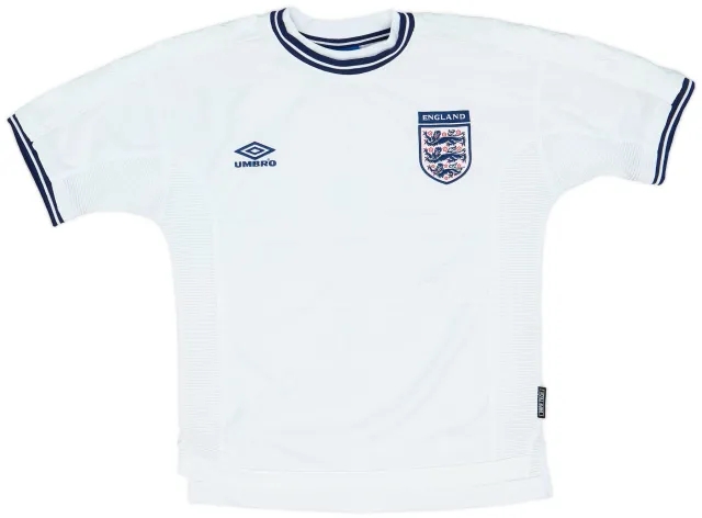 Umbro 1999-01 England Home Shirt - 8/10 - (Y)