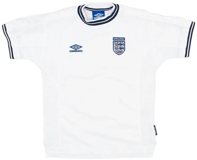 Umbro 1999-01 England Home Shirt - 5/10 - (L.Boys)